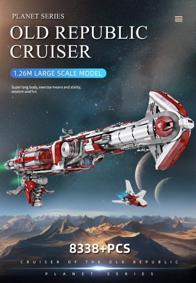 Mould King 21002 Star Plan Old Republic Escort Cruiser - 8338 PCS - Image 2