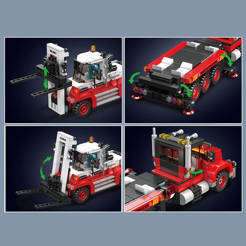 Mould King 24079 Forklift Delivery Truck Construction Kit | 906 Pieces - Image 5