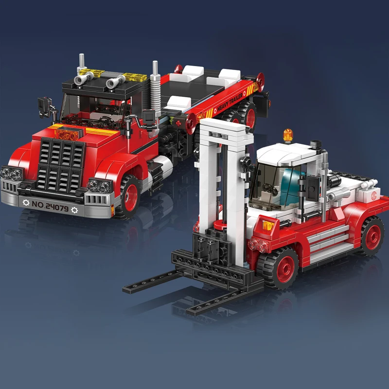 Mould King 24079 Forklift Delivery Truck Construction Kit | 906 Pieces - Image 2