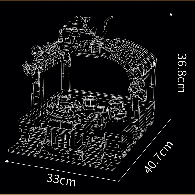 Mould King 11018 Electric Magnetic Bumper Cars Arena Construction Kit | 2,044 Pieces - Image 5