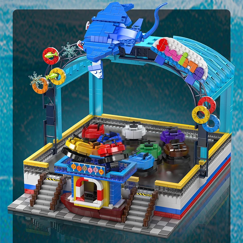 Mould King 11018 Electric Magnetic Bumper Cars Arena Construction Kit | 2,044 Pieces - Image 2