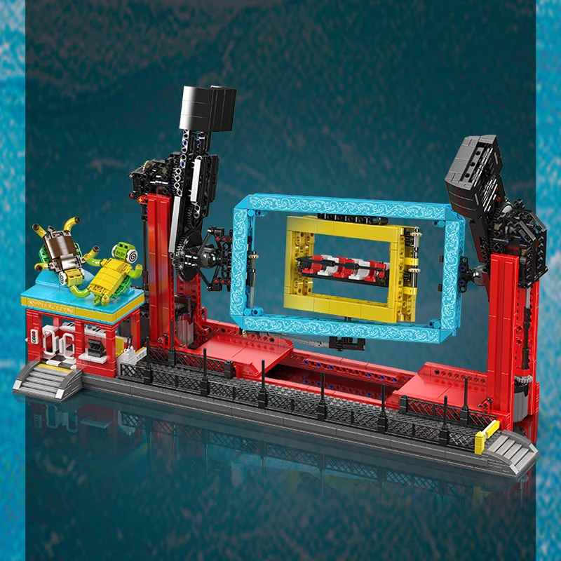 Mould King 11019 Electric Rolling Waves Ride Construction Set | 2,118 Pieces - Image 2