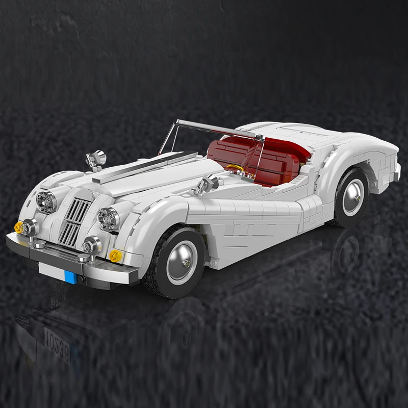 Mould King 10236 Classic XK140 Convertible Sports Car Construction Set | 1,302 Pieces - Image 2