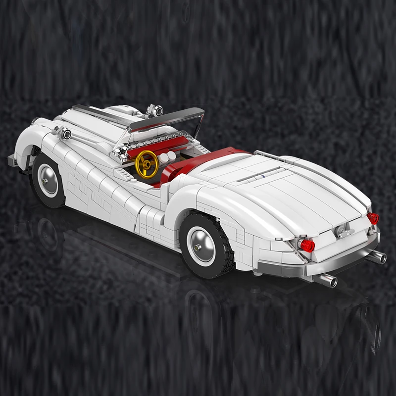 Mould King 10236 Classic XK140 Convertible Sports Car Construction Set | 1,302 Pieces - Image 4