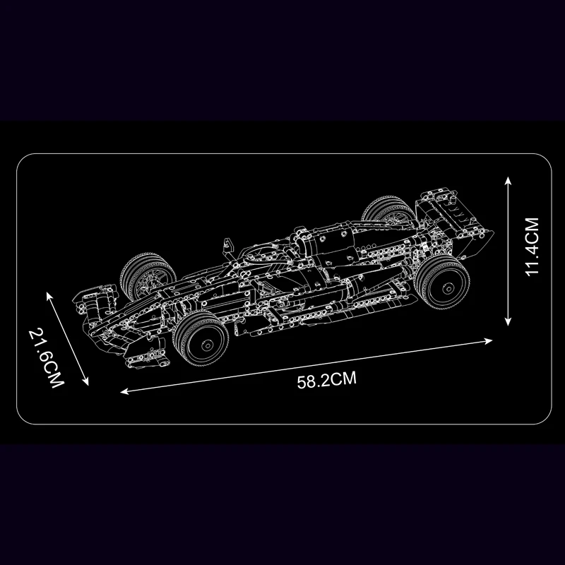 Mould King 13209 SF-24 Racing Car Building Set | 1,401 Pieces - Image 5
