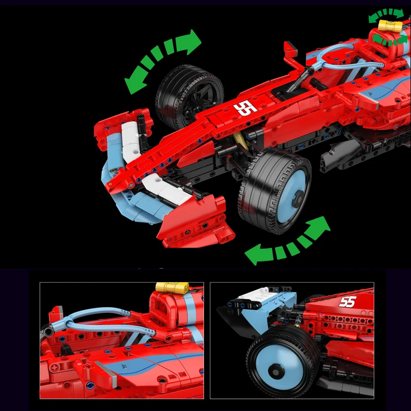 Mould King 13209 SF-24 Racing Car Building Set | 1,401 Pieces - Image 4