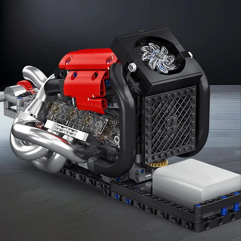 Mould King 10188 Motorized STR13 V6 Engine Construction Set | 980 Pieces - Image 2